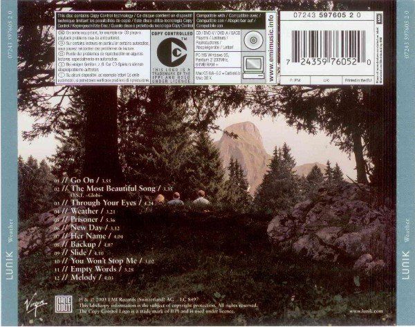 CD: Lunik – Weather – Usato da St.Gallen venduto da jalamusic 1