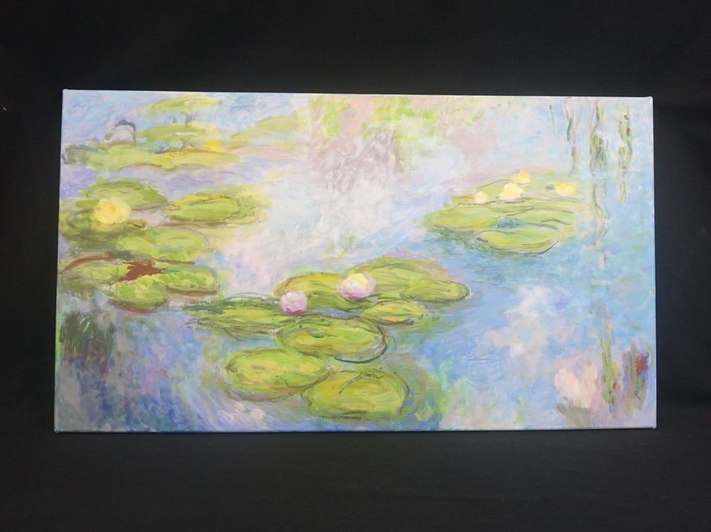 Acrylgemälde Teich mit Seerosen Kaufen auf Ricardo