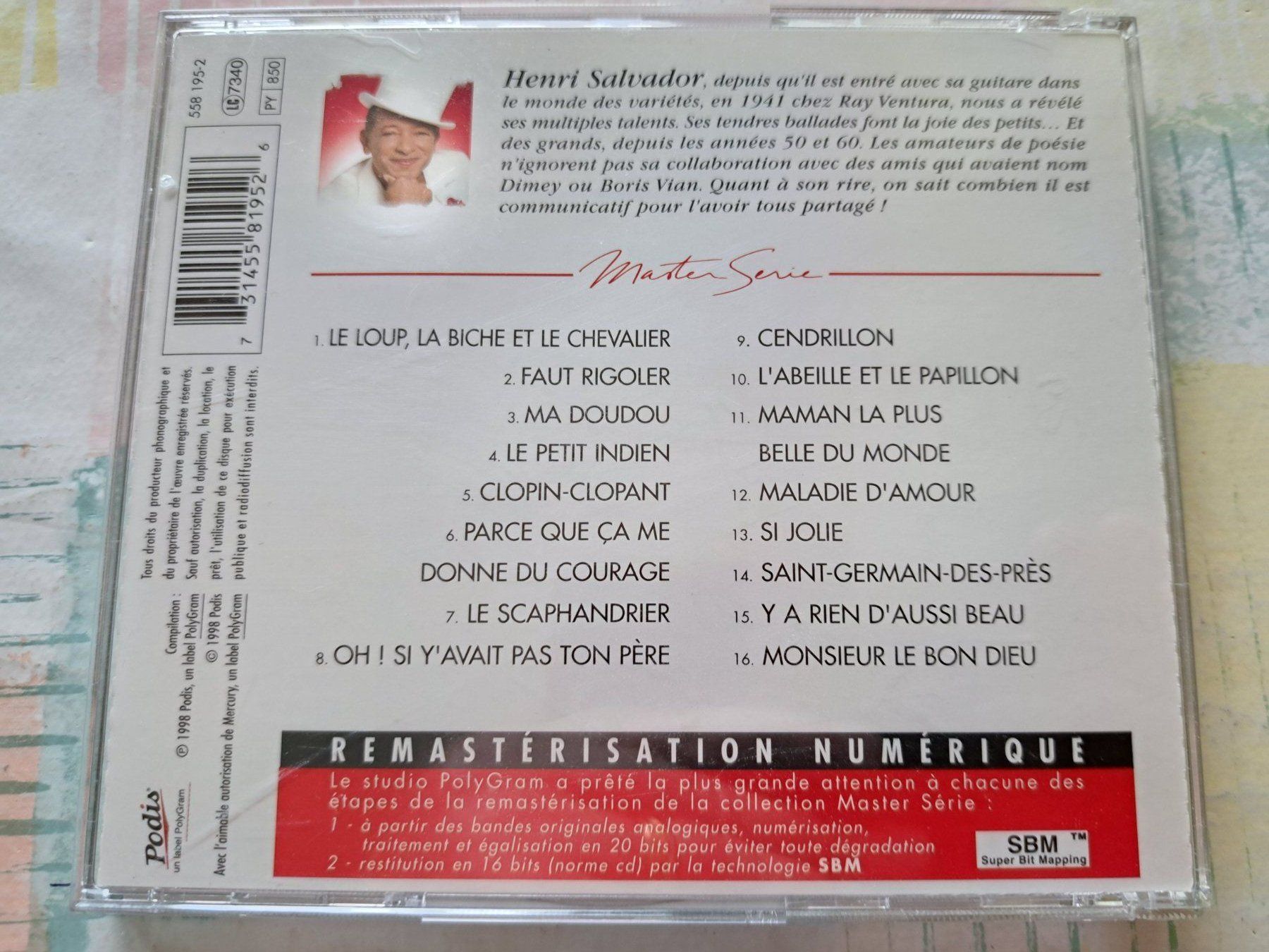 CD: Cd Henri Salvador - Master séire  – Usato da Pully venduto da bro_n52j 1