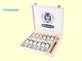 🌈Schmincke AKADEMIE Acryl mit 12x60ml Tuben und 1 Pinsel🌈