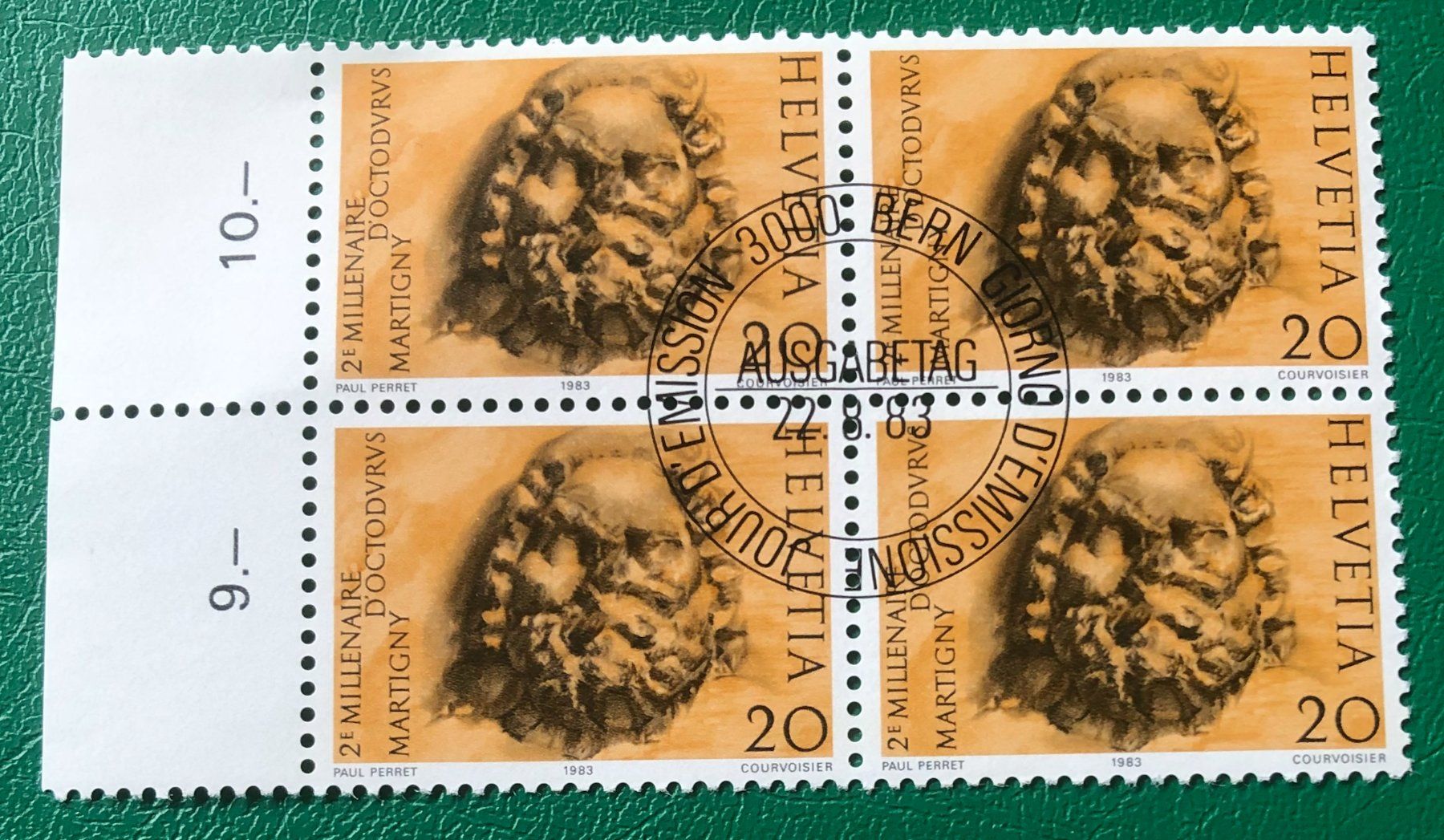 Tutti i francobolli: 4 er Block Nr. 701 mit ETStempel Bern   – Usato da Aarau venduto da Billa007