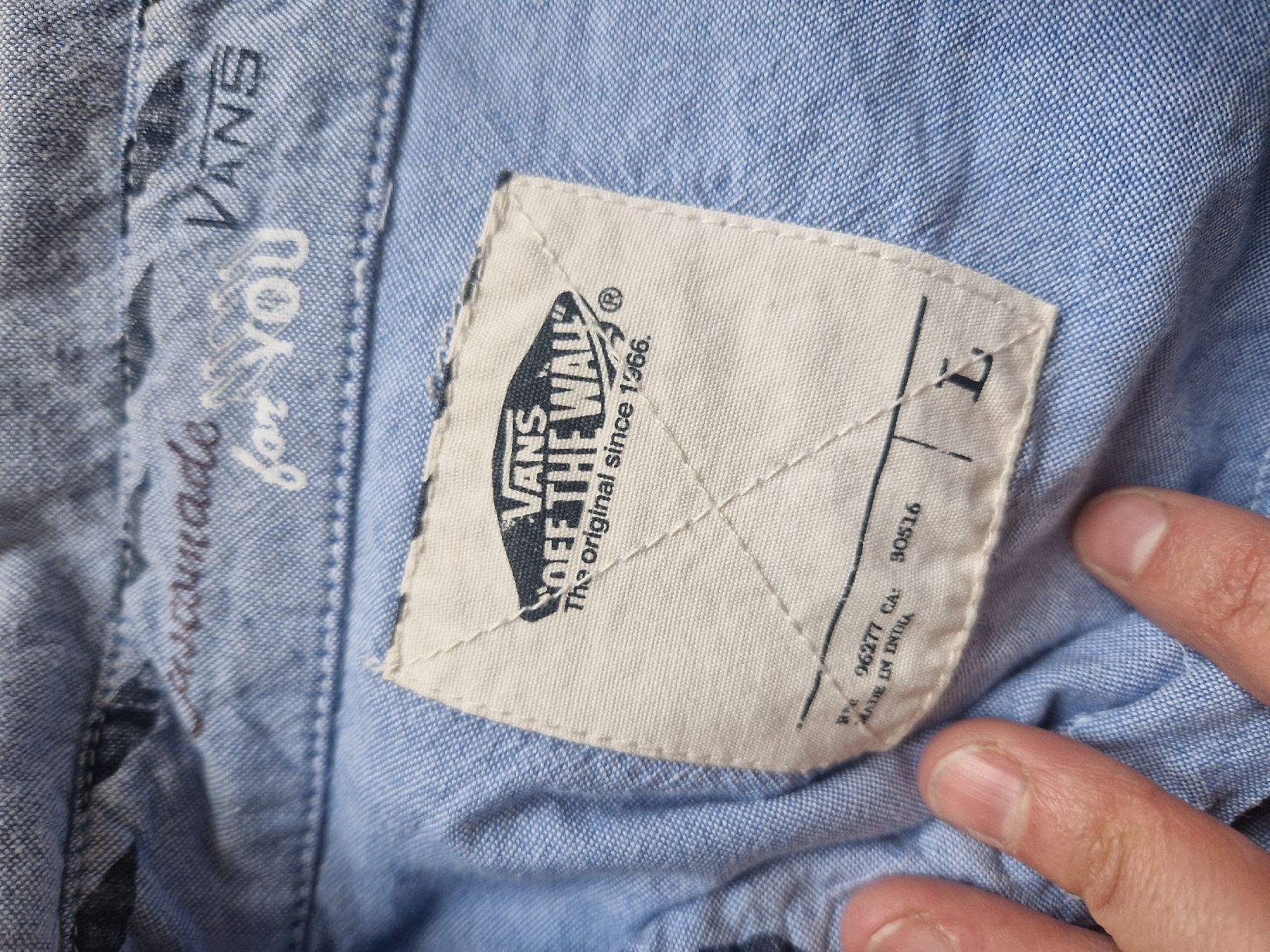 Vans Camicie: Vans Hemd, blau, Gr. L – Usato da Basel venduto da AvideZa 3