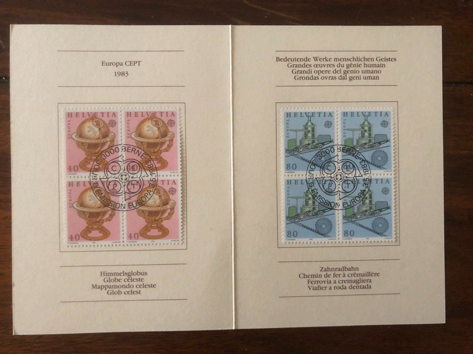 Tutti i francobolli: PTT-Heftchen "Europa Cept 1983" FDC Bern 3.5.83 – Nuovo (secondo la descrizione) da Landquart venduto da interesse63