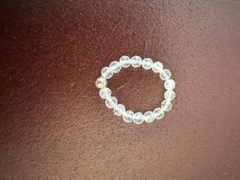Bergkristall Fingerring – facettiert – elastisch