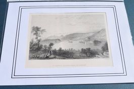 Stahlstisch Bielersee mit Kanincheinsel  1836