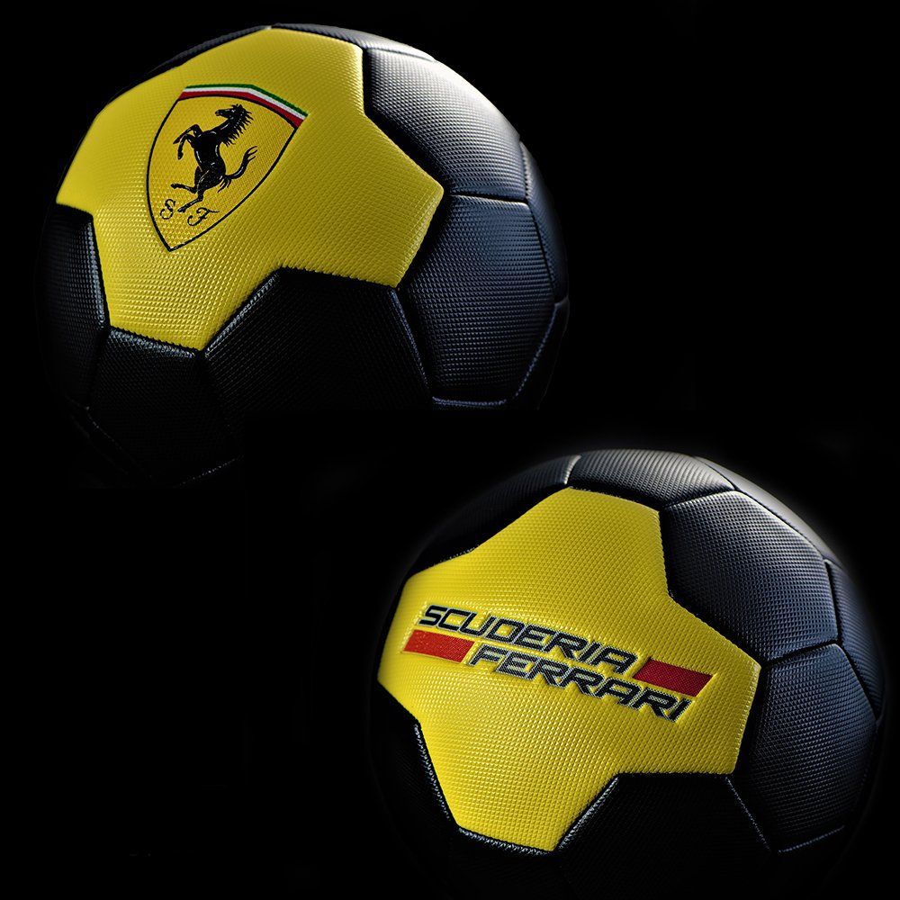 Bälle: Ferrari Fussball schwarz/gelb – Neu und originalverpackt aus Samstagern von gilido01