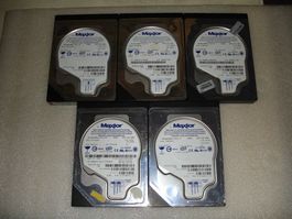 3.5" HDD IDE Maxtor 30-40 GB Preis für Alle zusammen 5 Stück