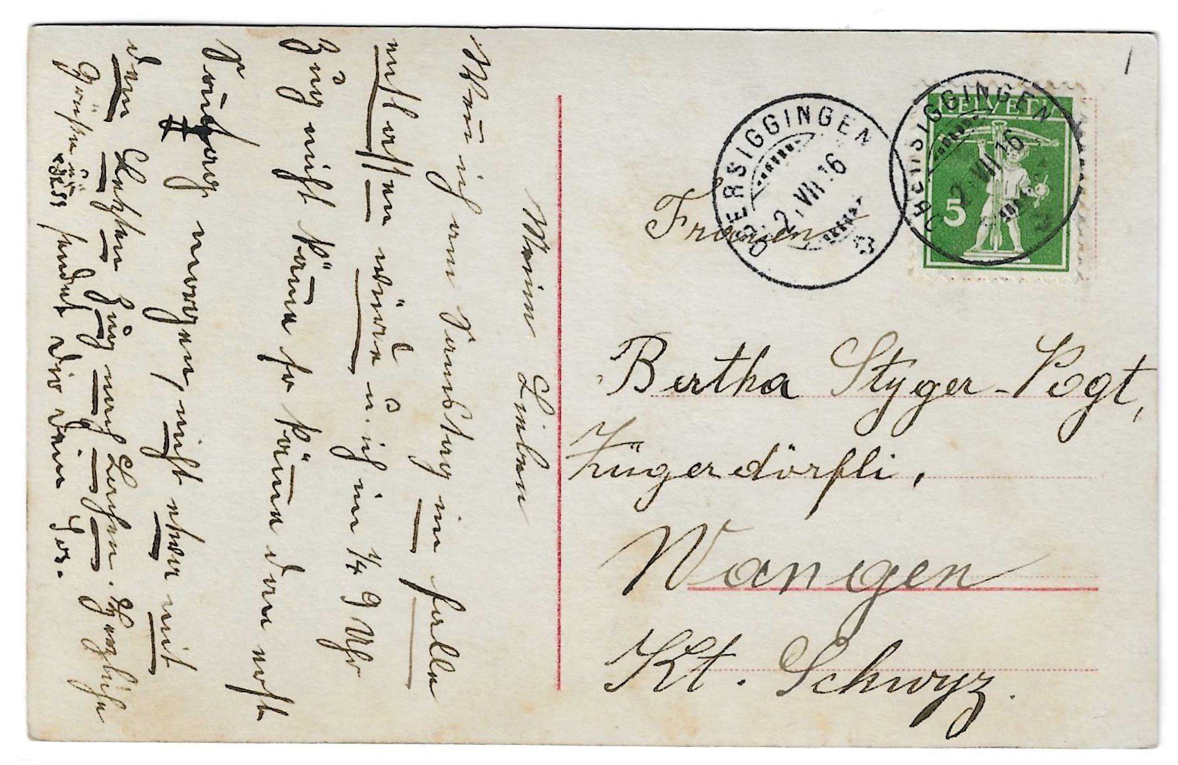 Cartoline postali: Wenn ich dabei wäre .... – Usato da Kloten venduto da kanschweiz 1
