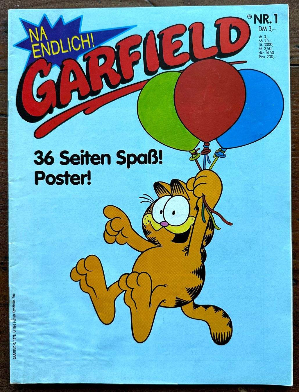 Comics: Garfield Nr. 1, hunderte Comics eingestellt ab 1.- – Gebraucht aus Seltisberg von quadartswiss
