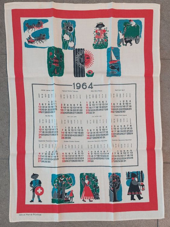 Dekoratives Küchenhandtuch „I Can't Wait To Kiss Your Tulips“ – Aus Baumwoll-Leinen, Mit Tulpenprint & Aufhänger