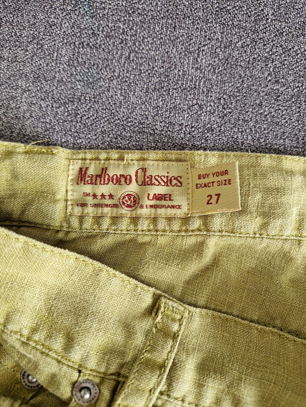 Marlboro Pantaloni: Marlboro Classics Hose, Gr. 27, hellgrün – Usato da Luthern venduto da Ricolinchen 1