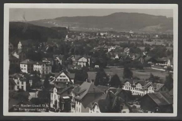 Cartoline postali: Niederuzwil - Hintergrund  Henau  (M – Usato da Ruggell venduto da Masescha