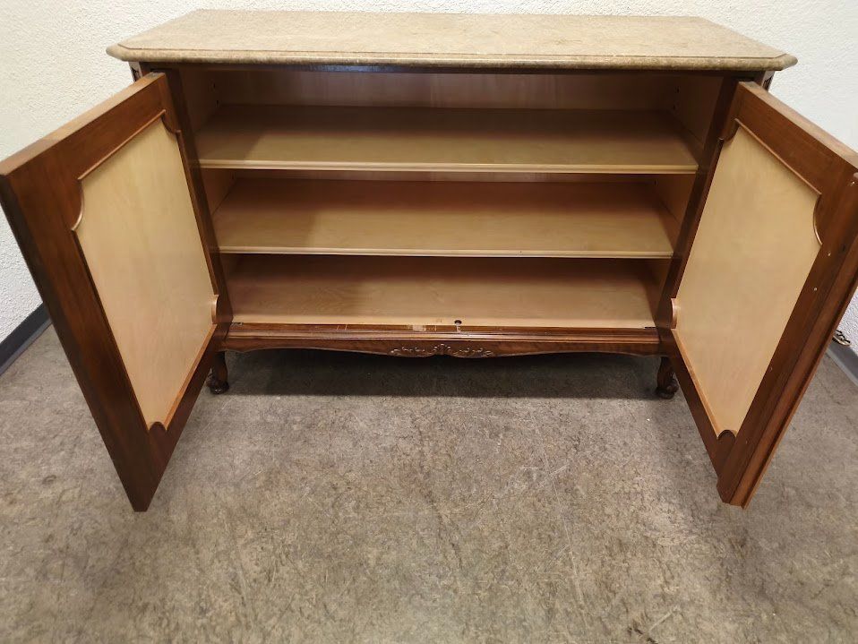 Commodes: Vintage Kommode Nussbaum mit Marmorplatte 125x82x48cm – D'occasion à Toffen par Immo-Erben 7