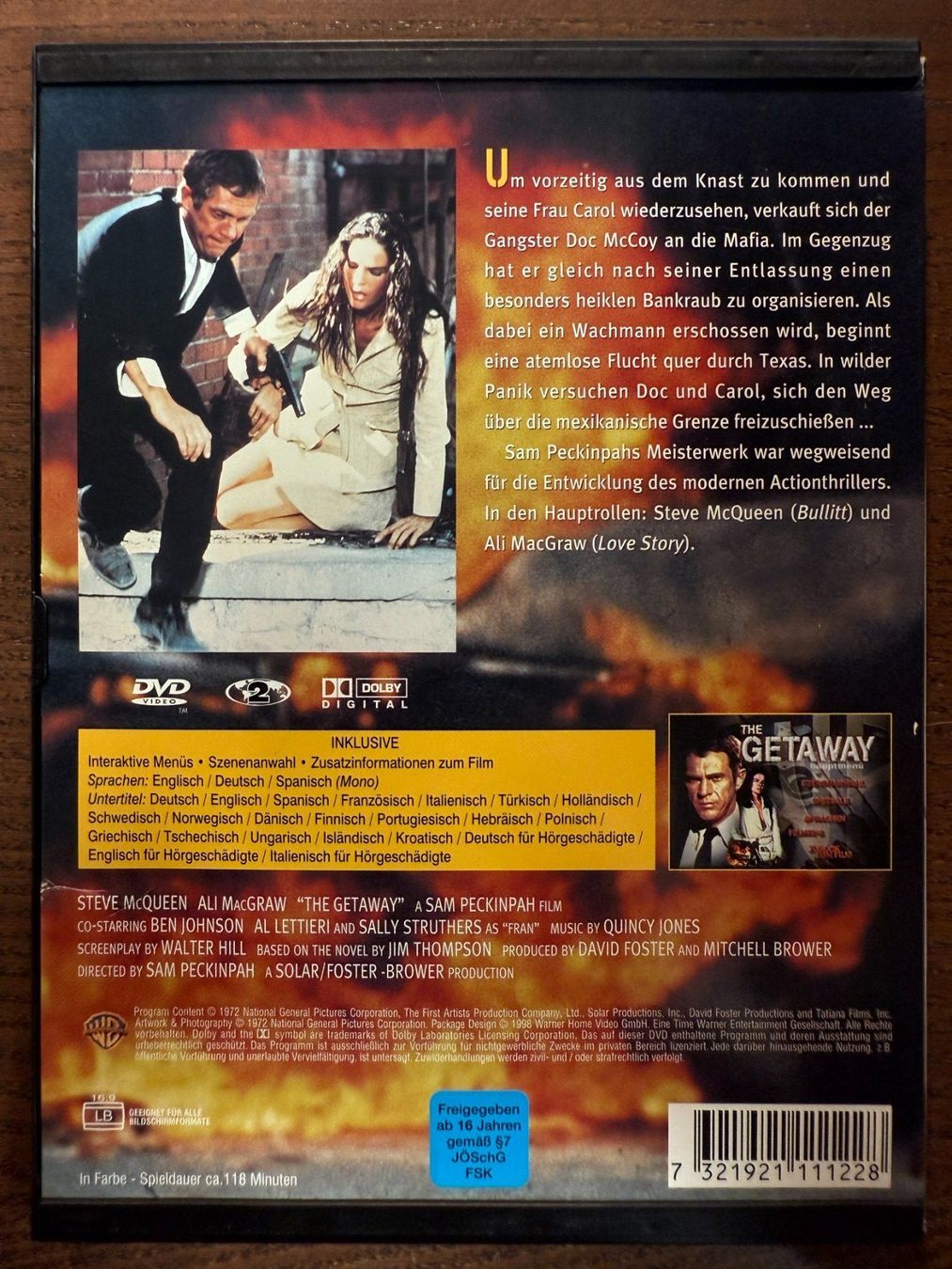 Alle DVDs: Getaway (Steve McQueen) – Gebraucht aus Zürich von FilmFreunde 1