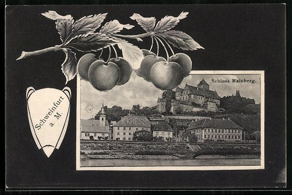 Cartoline postali: Grusskarten-AK Schweinfurt a. M., Schlos – Usato da Berlin venduto da bartko-reher