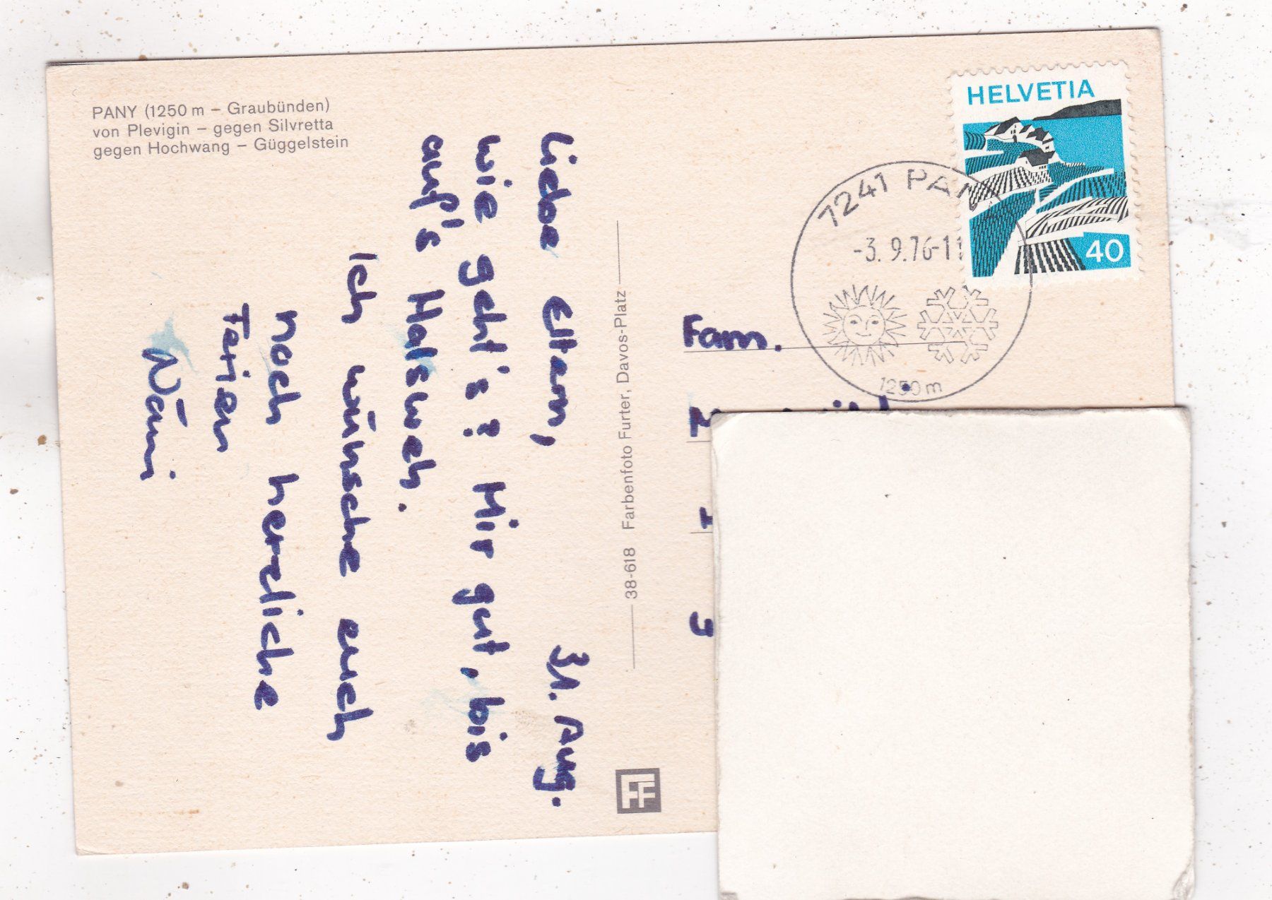 Cartes postales: Pany 1976 – D'occasion à Herisau par Lisegrat2008 1
