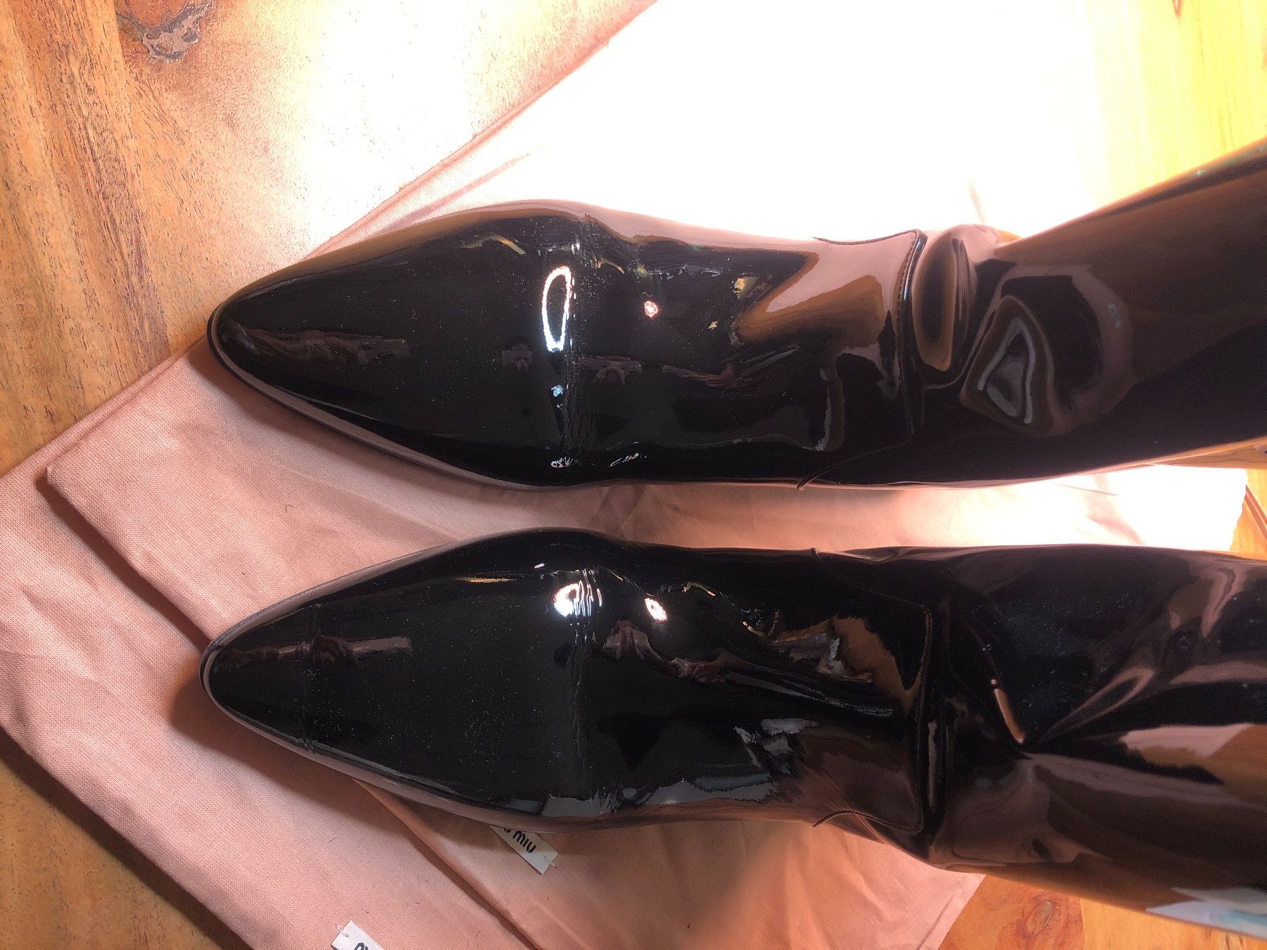 Miu Miu Scarpe da donna: MiuMiu Lackstiefeletten Neu – Nuovo (secondo la descrizione) da St. Moritz venduto da Capricorn88 2