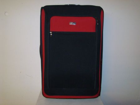 Koffer pack easy 80cm schwarz rot gebraucht