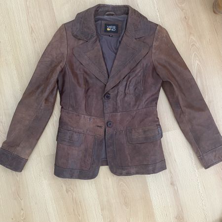 Lederjacke dunkelbraun