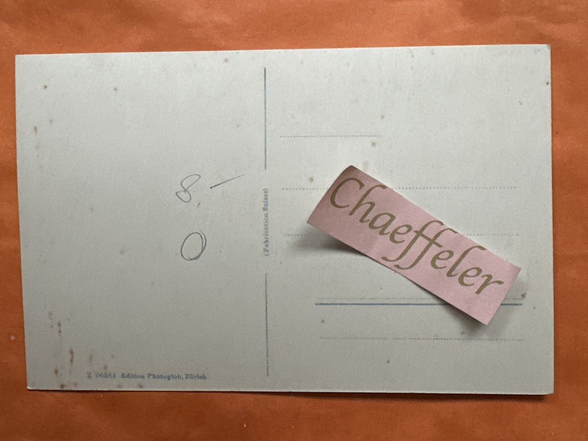 Cartoline postali: Klosterkirche Rheinau, Zürich – Usato da Zürich venduto da Chaeffeler 1