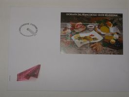 Sonderblock FDC "Tag der Briefmarke 2008 Bellinzona"