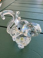 antiker Glas Elefant, Kristallglas, Swarovski?