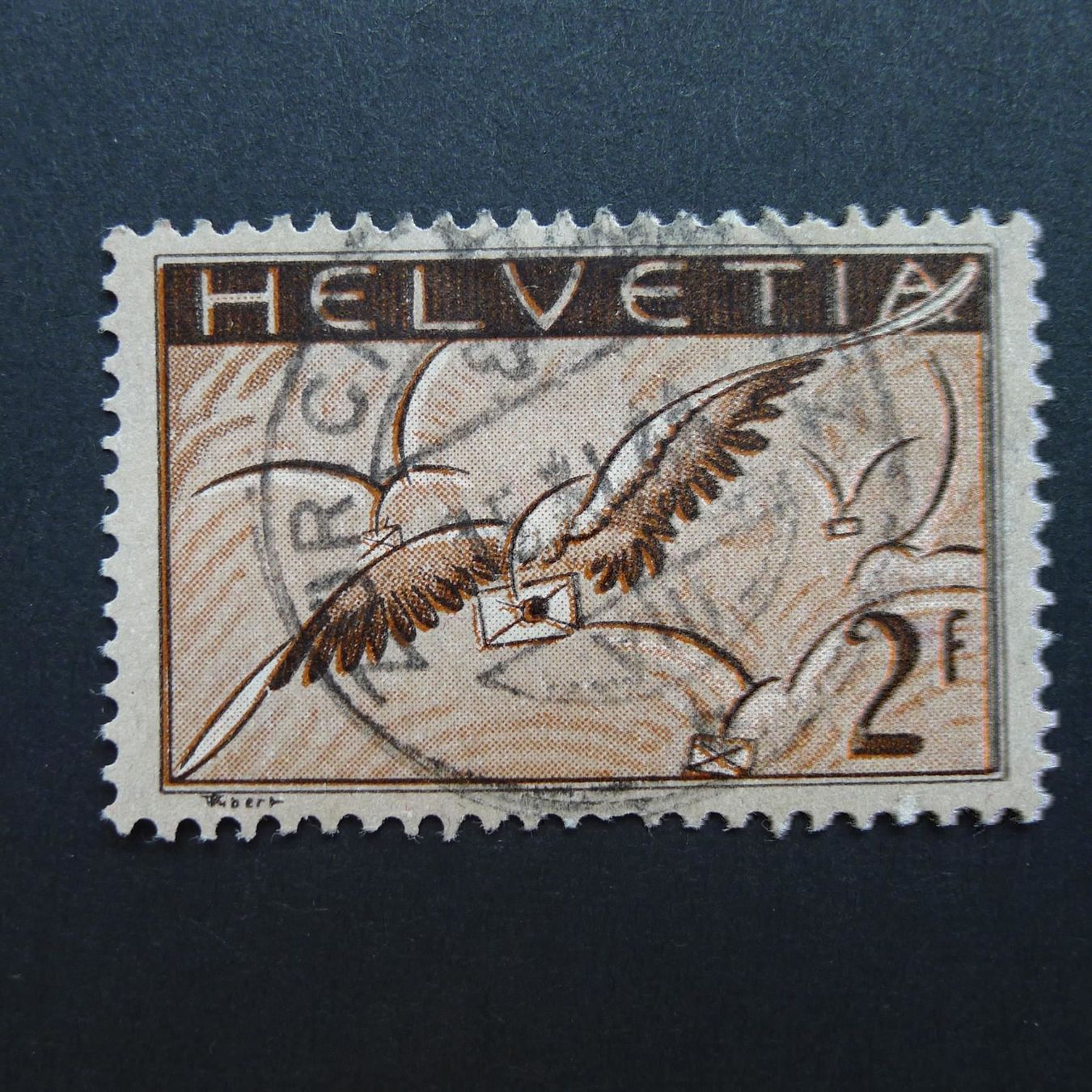 Tutti i francobolli: 1930 Nr.F13.1.9 stark verschobener Druck – Usato da Dagmersellen venduto da wyss1982