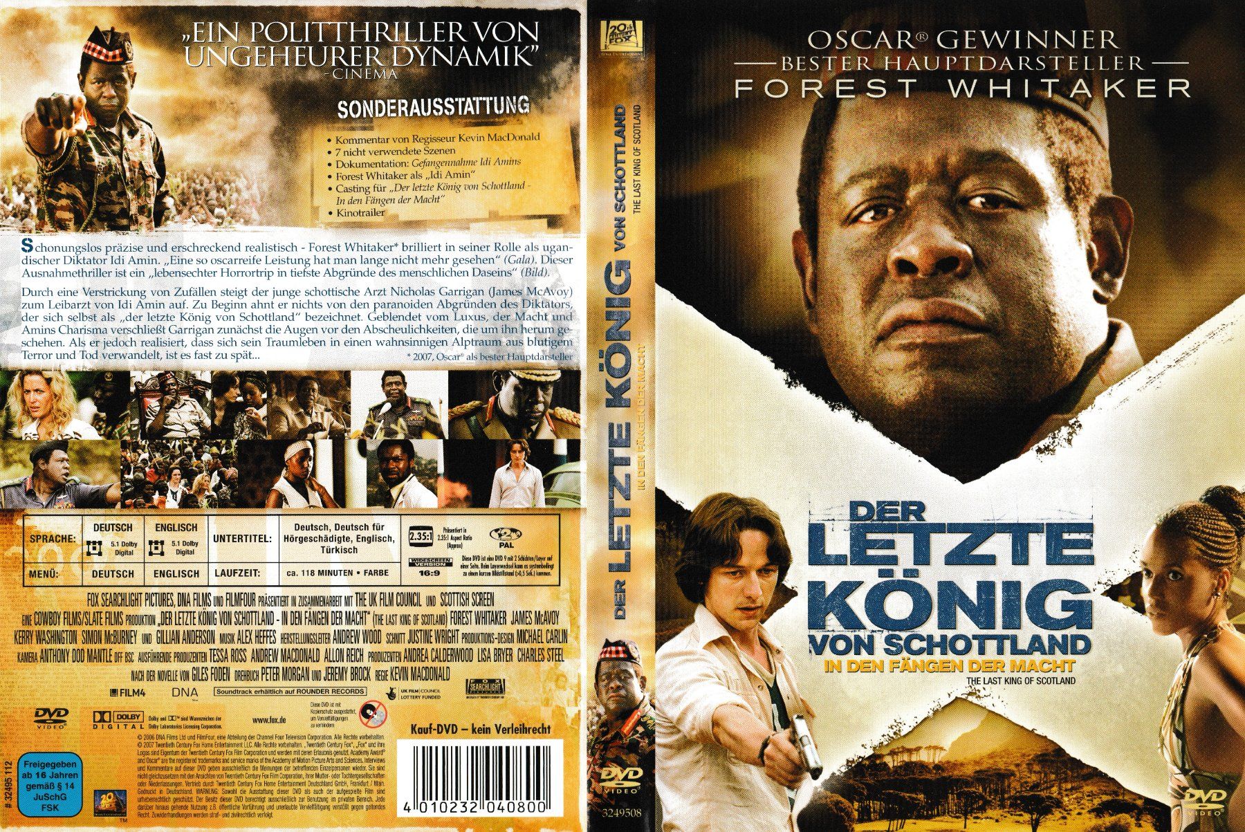 Tutti i DVDs: DVD - Der letzte König von Schottland – Usato da Langnau am Albis venduto da MediaRescuerKeLoX