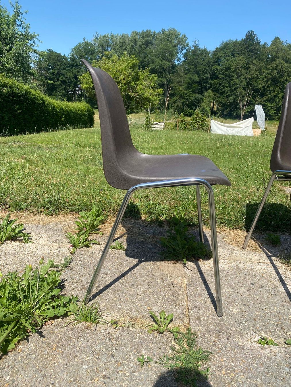 Sedie: Lot de 5 chaises brunes (1) – Usato da Savigny venduto da Yves1960 4