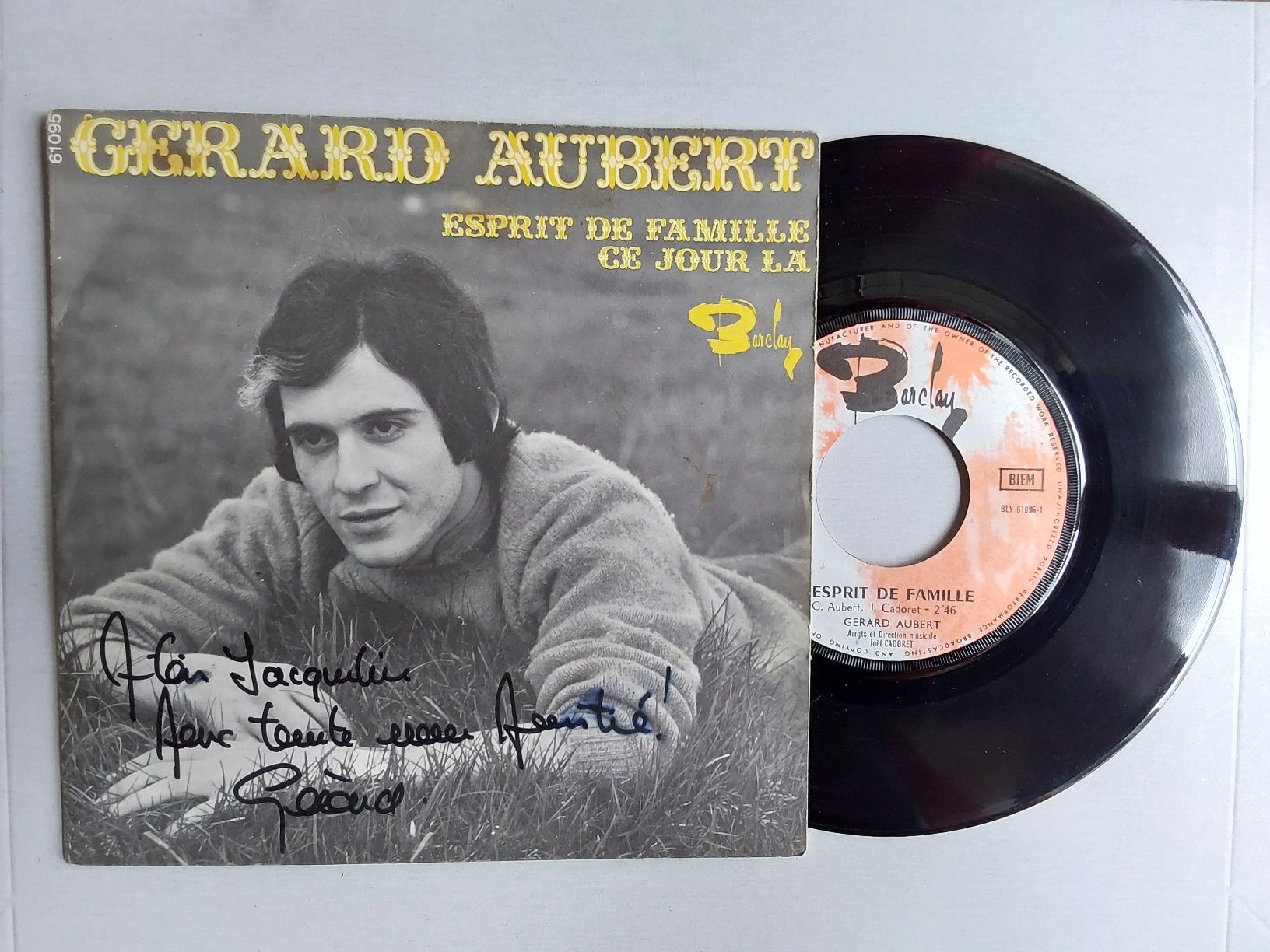 Dischi in vinile: Vinyl Single - Gérard Aubert - Dédicassé – Usato da Villeret venduto da Fil11