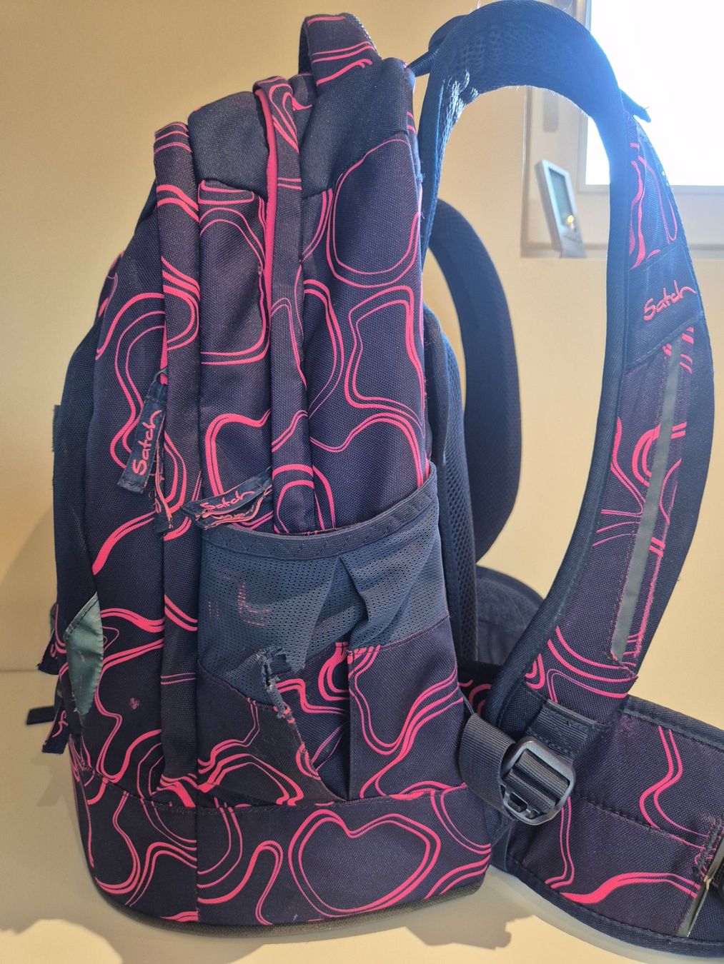 Satch Borse & Zaini: Satch Schulrucksack, blau mit pink – Usato da Dietikon venduto da grafad 3