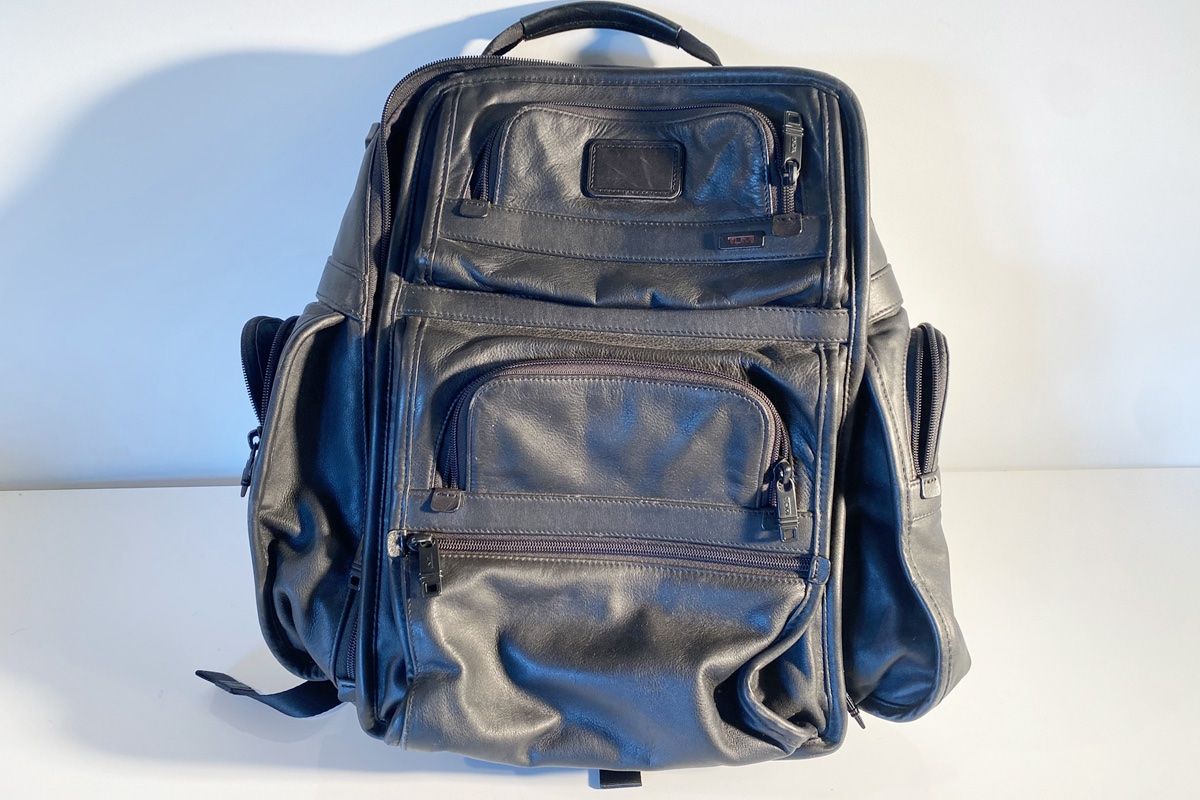 Tumi Zaini: Schwarzer TUMI Rucksack Leder Laptoprucksack – Usato da Ballwil venduto da ClassicGallery 4