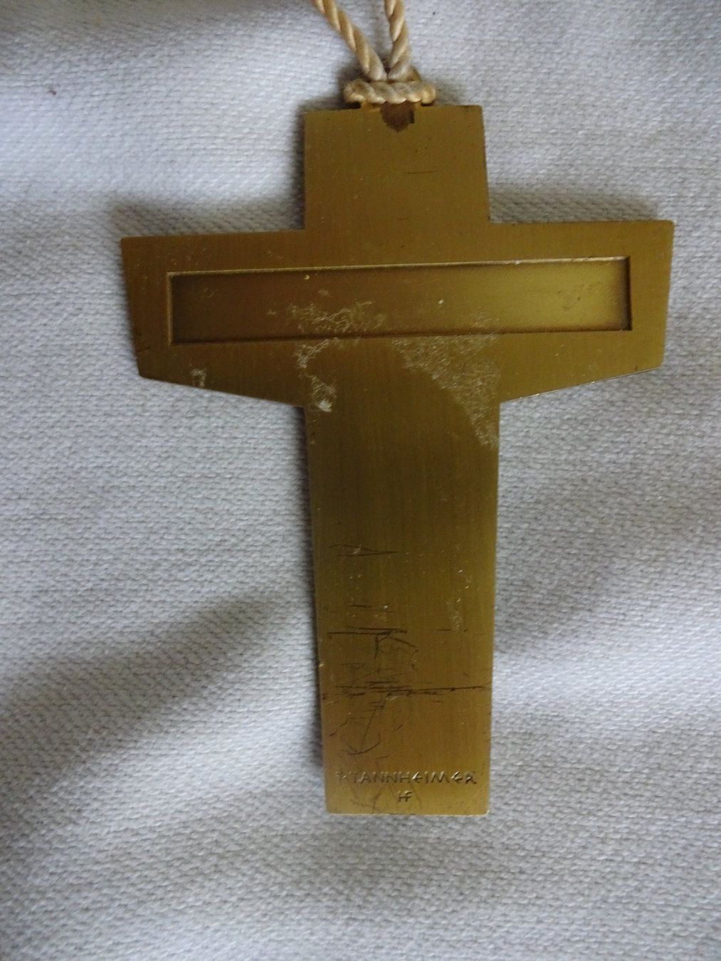 Skulpturen & Statuen: Kleines Metall Kreuz Kruzifix – Gebraucht aus Marly von Rolmax 5