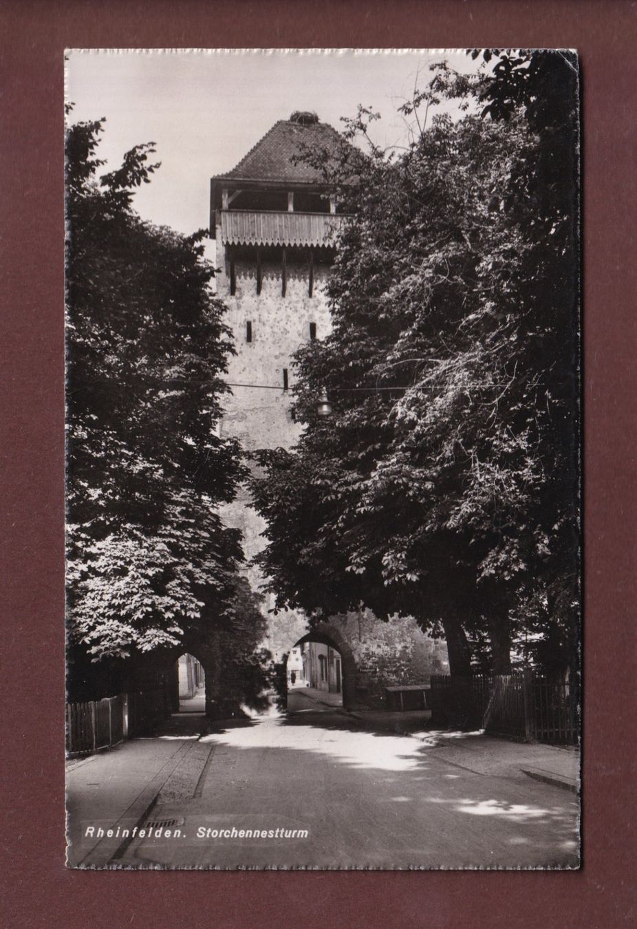 Cartoline postali: RHEINFELDEN - Storchennestturm - 1946 Feldpost – Usato da Pully venduto da nicecards