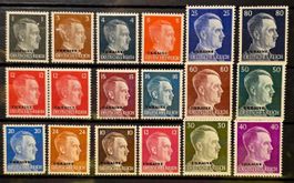 WK2 Reichskommissariat Ukraine 1941 Aufdruck 18V MNH/MLH