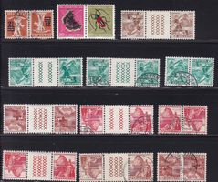 CH Briefmarken Lot "Kehrdruck, Zusammenhänge"