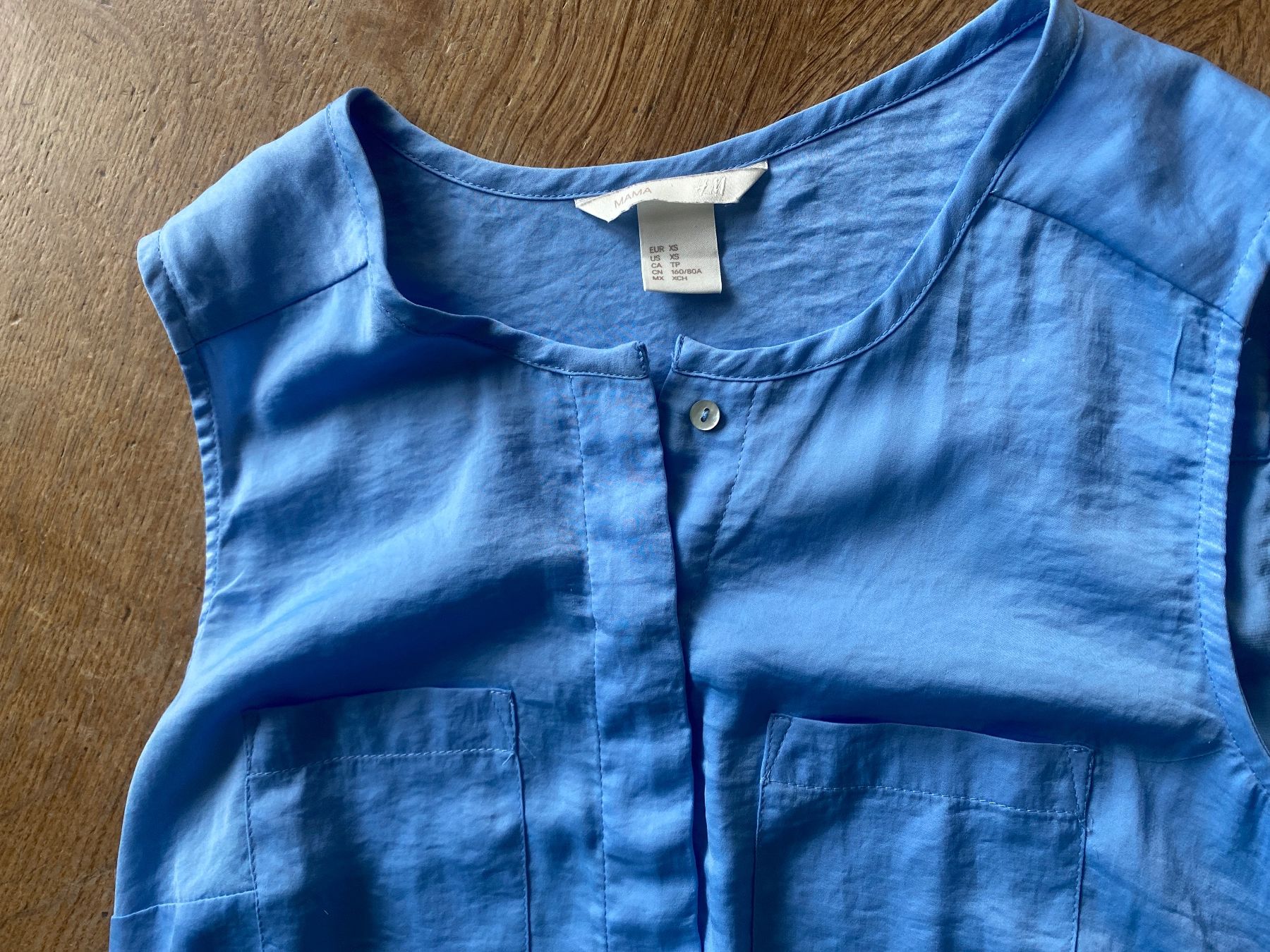 H&M Camicette: H&M SCHWANGERSCHAFT BLUSE OBERTEIL GR.XS/S SS / UMSTANDSMODE – Usato da Frauenfeld venduto da Boldi46 1