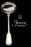 Cuillère à sauce Jezler Suisse 800Silb Modèle Filet Étoile 