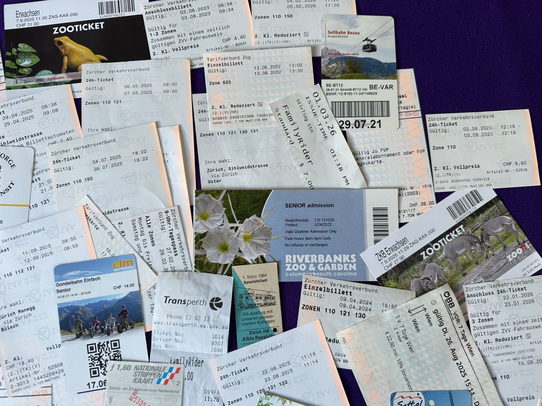 Biglietti: Sammlung gebrauchter Billette – Usato da Zürich venduto da Linthi1 2