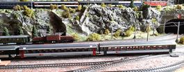 train voyageurs 1 loc acme alpiniste et 6 wagons