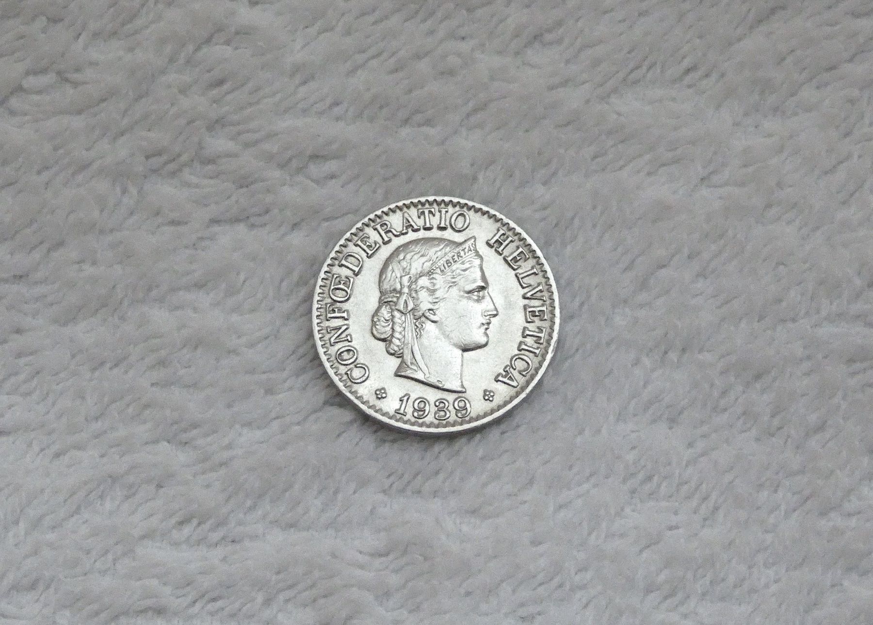 Tutti le monete: 10 centimes/rappen 1939 – Usato da Nyon venduto da Ilmi09