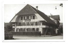 Burgdorf (BE) Wirtschaft zum Freischütz - echt Foto-AK  1933