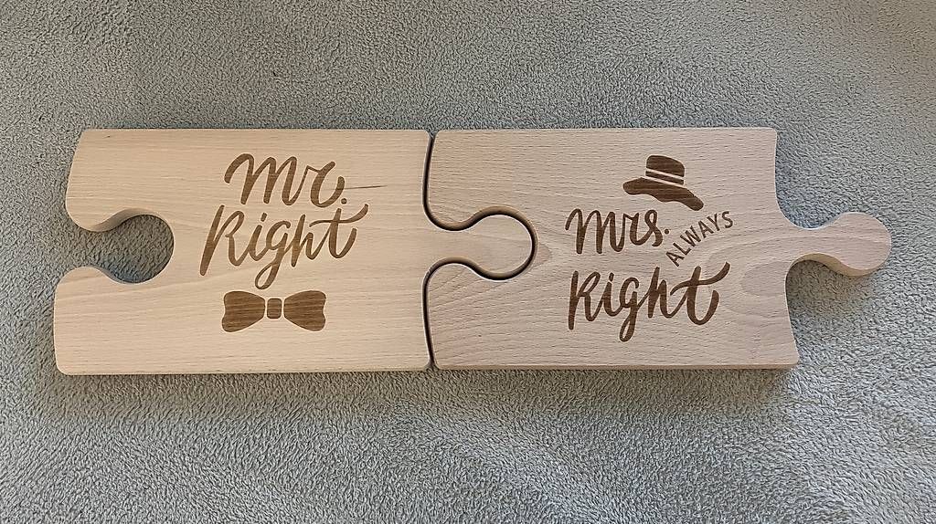 Küchengeräte: Schneidebretter Mr. & Mrs.  – Neu und originalverpackt aus Frauenfeld von and_vkf7