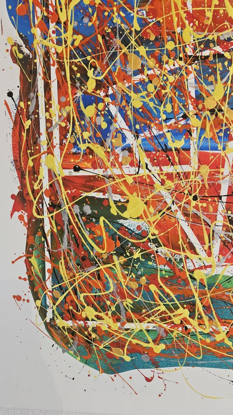 Gemälde: Tableau abstrait unique, œuvre d'art originale! – Neu (gemäss Beschreibung) aus Le Locle von fab_c9hh 6