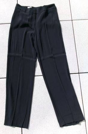Hugo Boss HUGO Hose schwarz Gr. 40 Stoffhose weit Harvisa