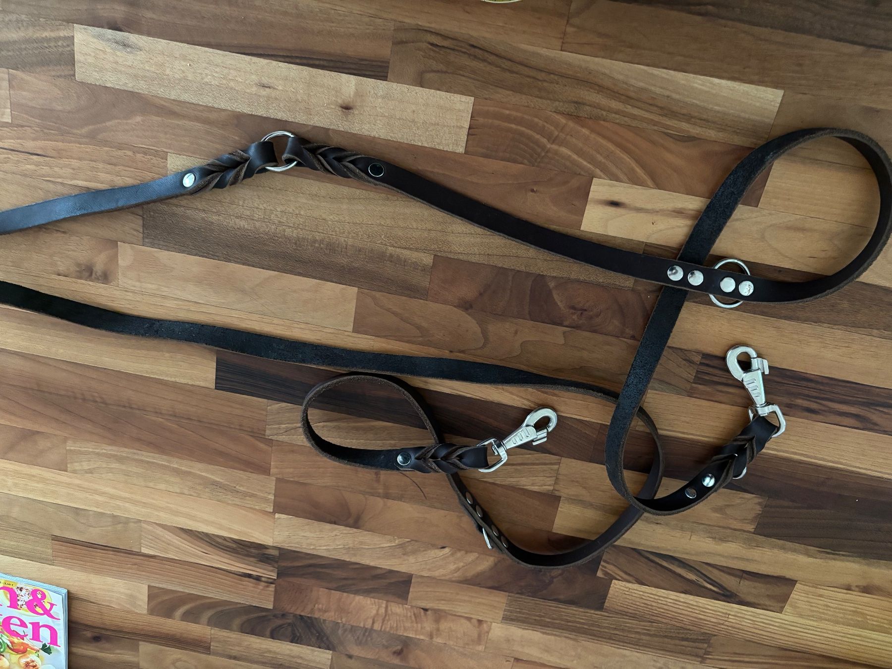 Guinzagli & Collari: Dunkelbraune Lederleine 3 m – Usato da Winterberg ZH venduto da gsc8303 2