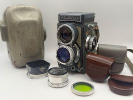 Rolleiflex TLR Mittelformatkamera Rolleicord Xenar 75mm etc