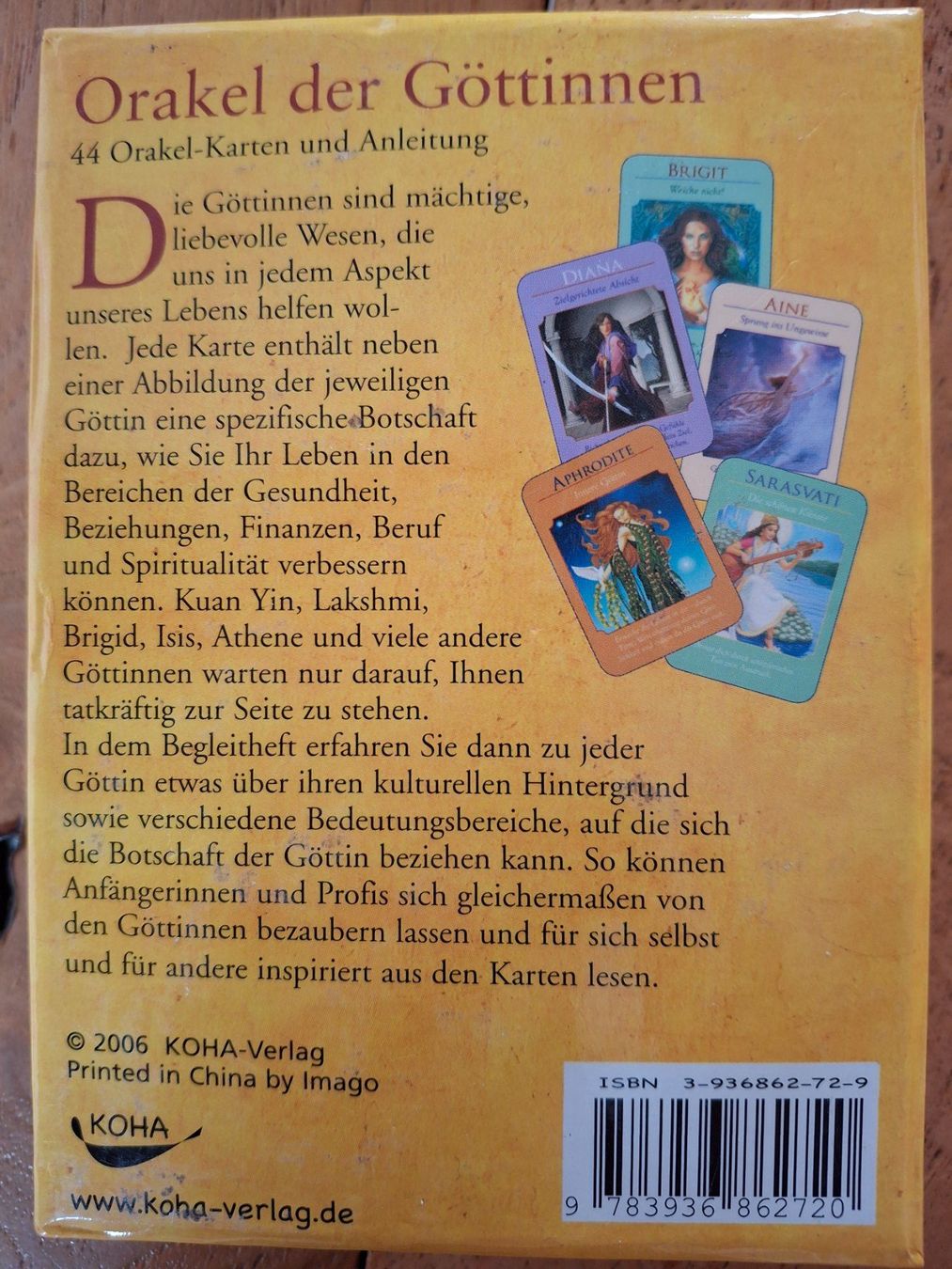 Sonstiger Schulbedarf: Doreen Virtue - Orakel der Göttinnen – Gebraucht aus Courlevon von Eiscool 1