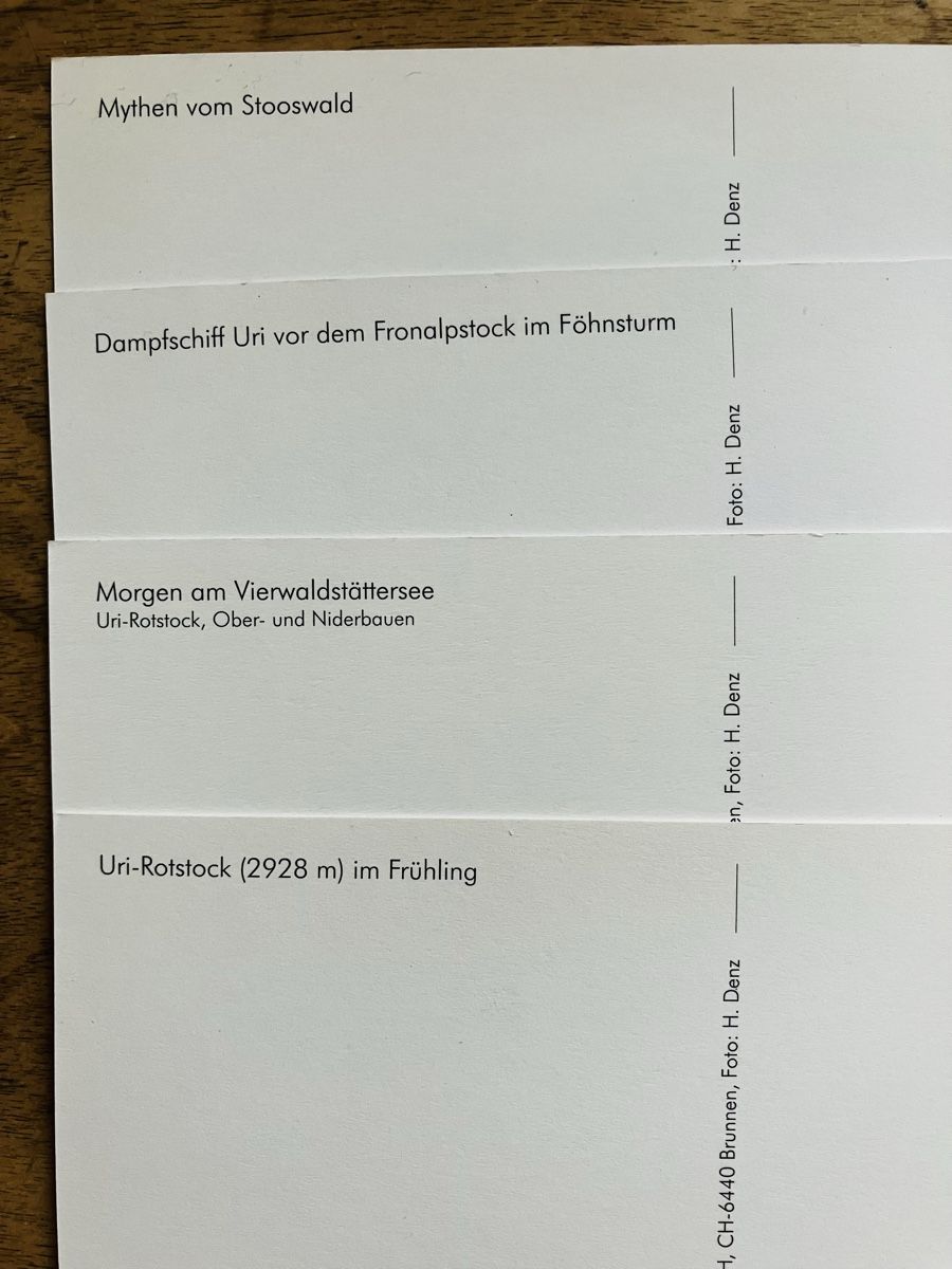 Cartoline postali: 4x AK Kanton Uri – Usato da Buchs AG venduto da Allerleis 1