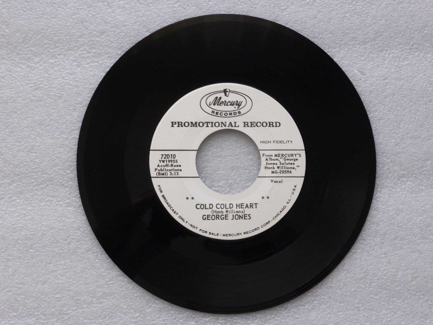 Dischi in vinile: Vinyl Single   GEORGE JONES – Usato da Küssnacht am Rigi venduto da Mondkinder 1
